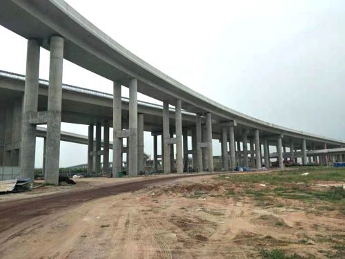 青島新機(jī)場高速項(xiàng)目竣工現(xiàn)場